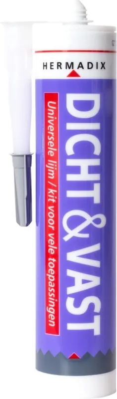 Hermadix Dicht & Vast lijmkit grijs 290ml